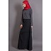Burqa in two contrast part | Grey-Black Burqa in two contrast part | Grey-Black